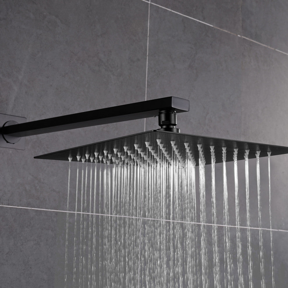Thermostatic Rain Shower System with Hand Shower and Rough-in Valve