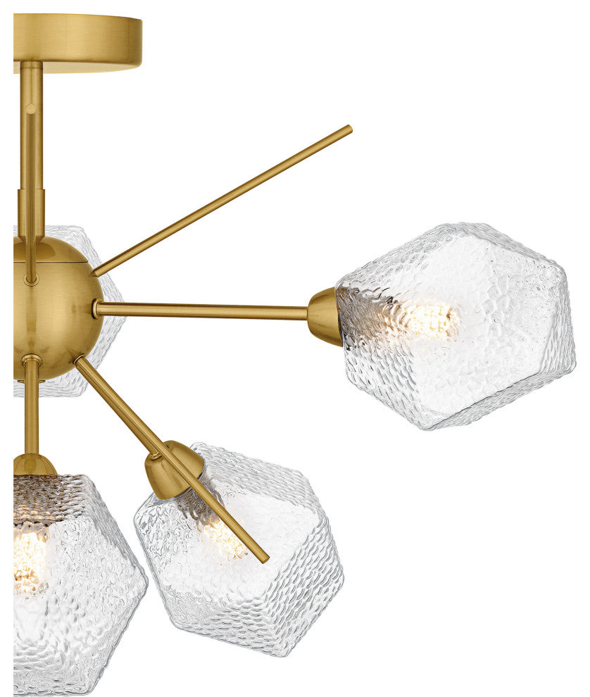 Quoizel PCSVD1724 Salvador 6 Light 24"W Semi-Flush Ceiling - Earth Black