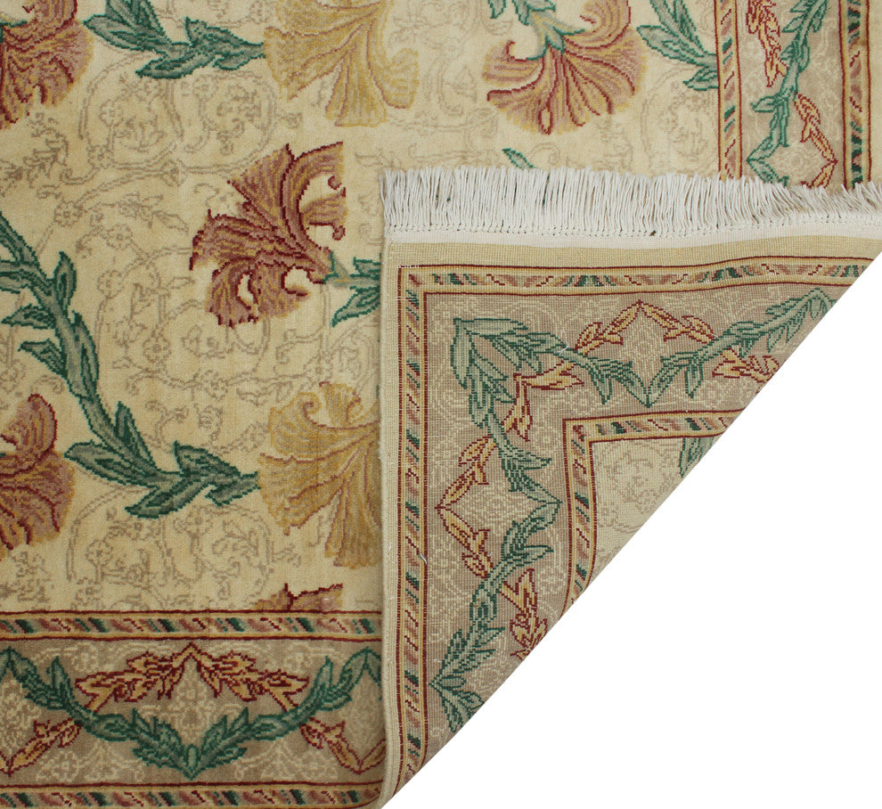 Pak-Persian Carnation Beige Rug, 4'1x6'1