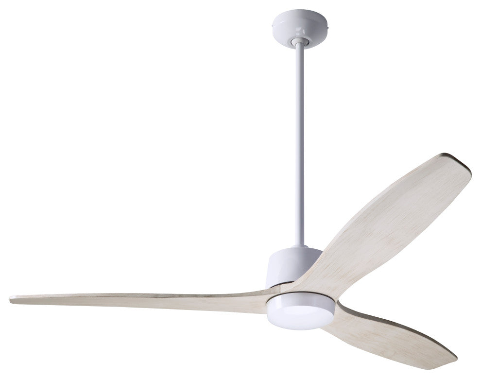 Arbor Fan, Gloss White, 54" Whitewash Blades, Wall/Remote Control