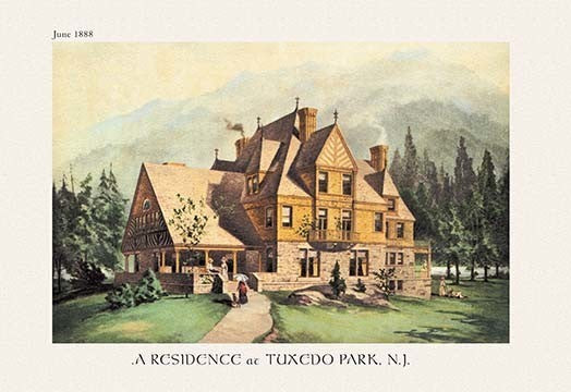 A Residence at Tuxedo Park, New Jersey- Paper Poster 20" x 30"