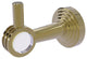 Pacific Beach Robe Hook with Dotted Accents, Unlacquered Brass
