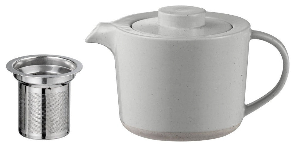 Sablo Teapot W/Filighter, 1 Liter, Cloud
