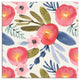 Blush Floral Pattern 16x16 Canvas Wall Art