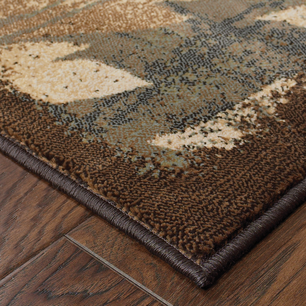 Hudson 1699G Brown/Blue 7'8"x10'10" Rug