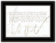 Love Never Fails 3 Black Framed Print Wall Art