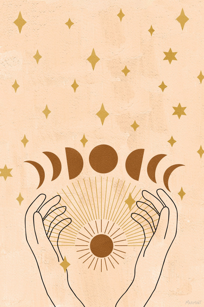 "Moon Magic" Painting Print on Wrapped Canvas, 16x24