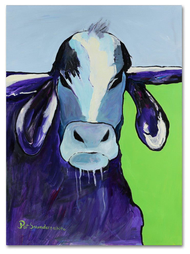 Pat Saunders-White 'Bull Drool' Canvas Art, 35"x47"