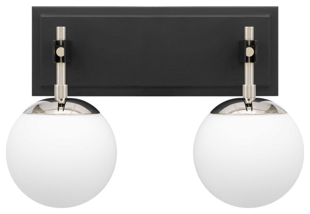 Allie 2-Lt Bath - Black/Polished Nickel