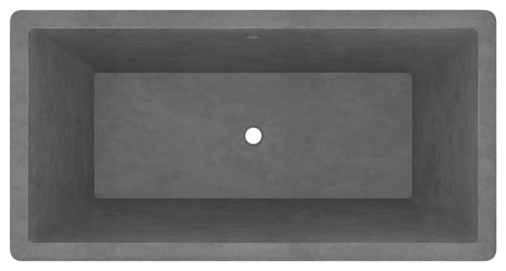 Mendocino Concrete Bathtub, Slate