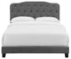Gray Amelia King Performance Velvet Bed