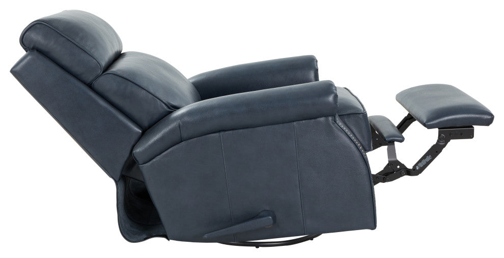 Crews Swivel Glider Recliner, Barone Navy Blue