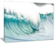 "Massive Blue Waves Breaking Beach" Seascape Wall Art, 40"x30"