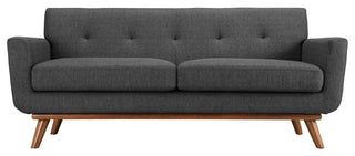 Modern Gray Engage Upholstered Loveseat