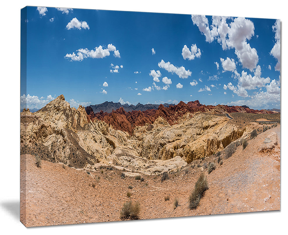 "Valley of Fire Landscape Panorama" Landscape Wall Wall Art, 40"x30"
