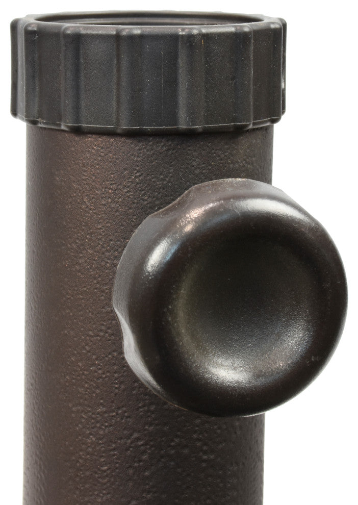 Black Cast Iron Round Umbrella Base, 95 lbs