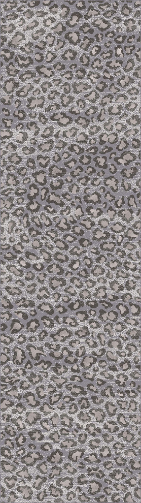 Snow Leopard, Gray, 2'x8'