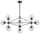 WAREHOUSE OF TIFFANY'S CY-DD-309-10 Enthen 13 in. 10-Light Indoor Black Finish