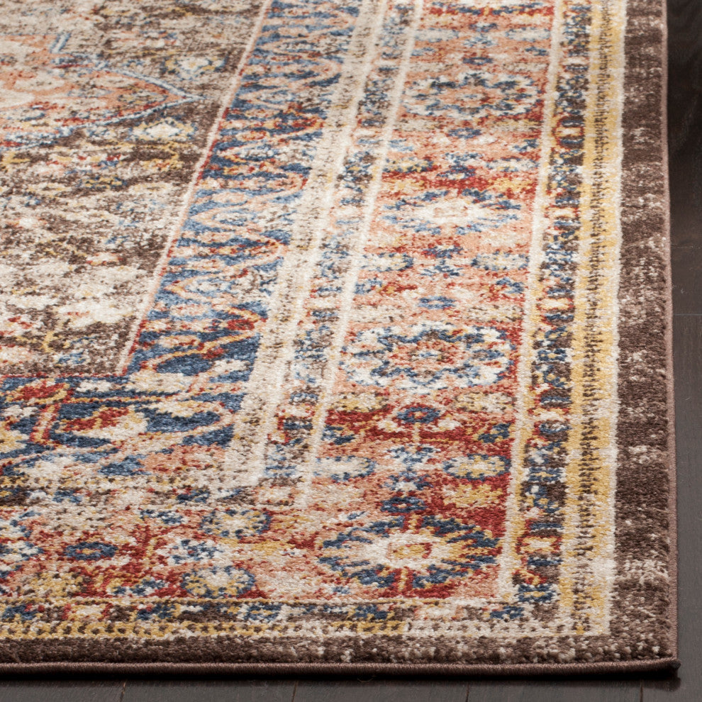 Safavieh Bijar BIJ652D Rug, Brown/Rust, 2'3" X 18'