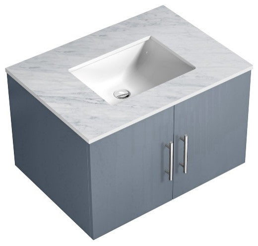 Geneva Transitional Dark Grey 30" Single Vanity