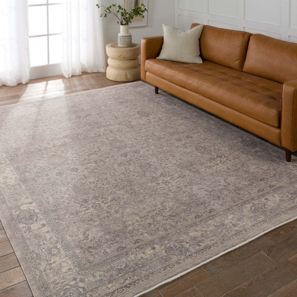 Jaipur Living Vivace Floral Gray/ Taupe Area Rug 10'X13'