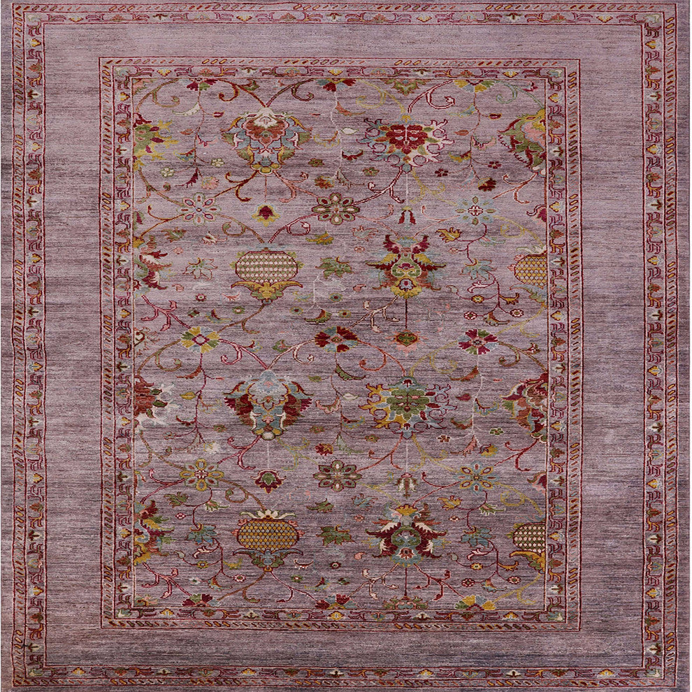Ahgly Company Indoor Square Mid-Century Modern Area Rugs, 5' Square
