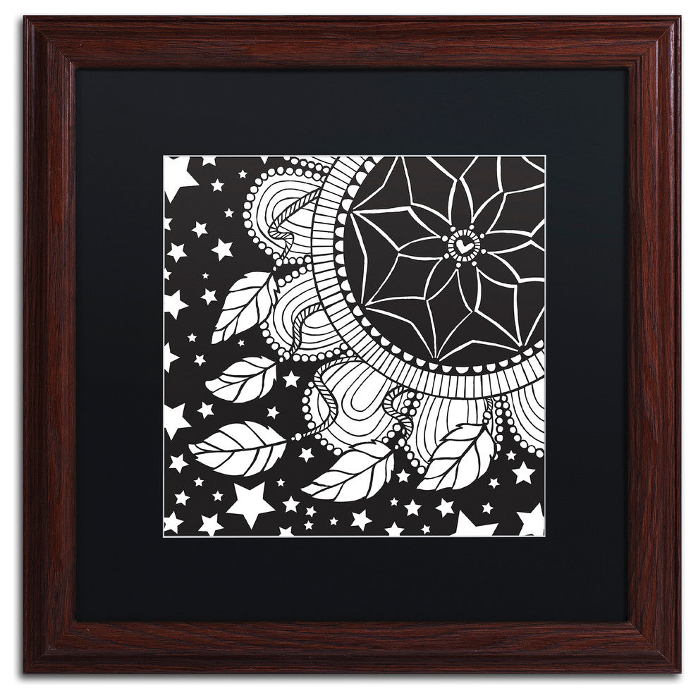 Hello Angel 'Dream Catcher' Art, Wood Frame, Black Mat, 16x16
