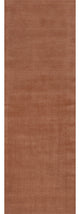 Arrel Speckled Wool-Blend Area Rug, Brick 2' 6" x 12'