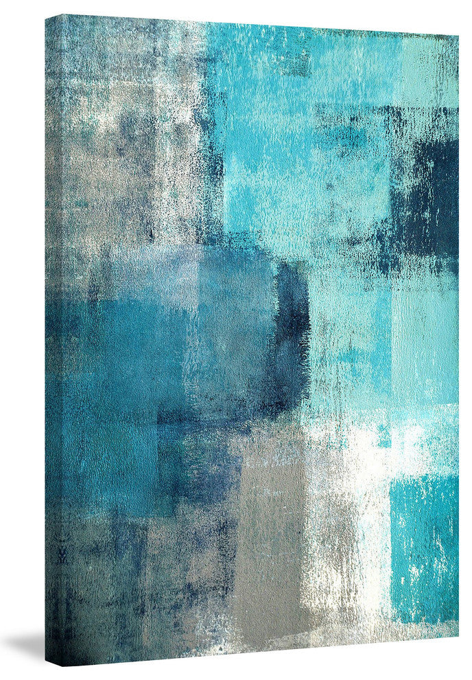 "Meditation in Blue II" Painting Print on Canvas