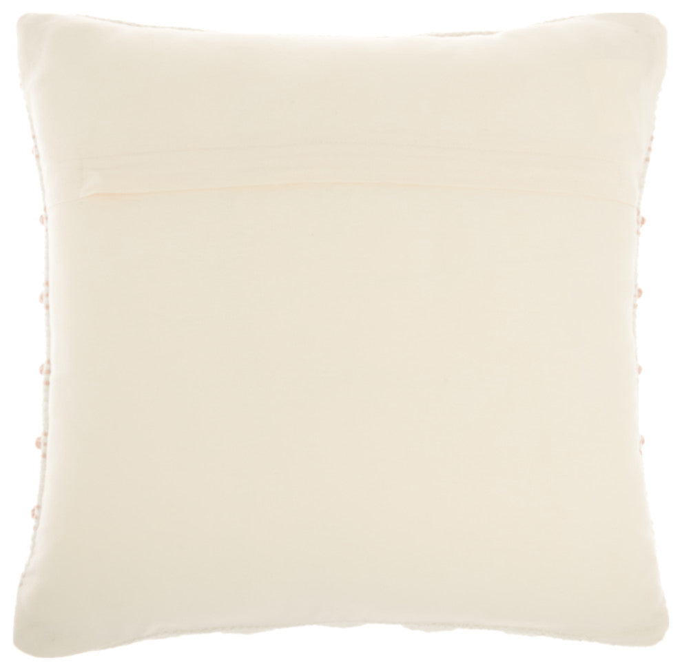 Mina Victory GC384 Throw Pillow, Blush, 18"X18"