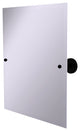 Frameless Rectangular Beveled Edge Tilt Mirror, Matte Black