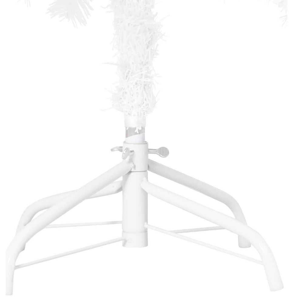 vidaXL Christmas Tree Artificial Tree with Stand and Thick Branches White PVC