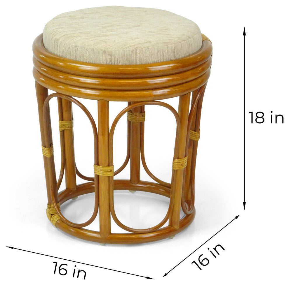 Pier Handmade Wicker Stool, Colonial