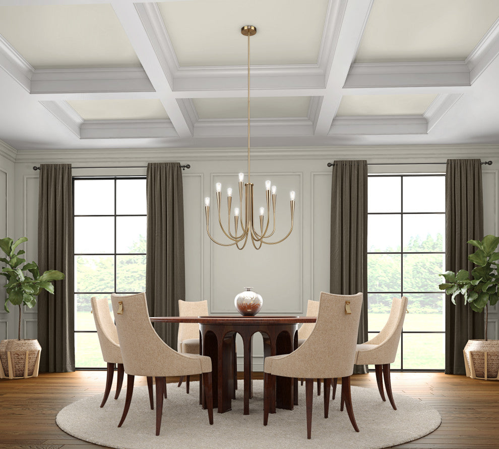 Bronte - Chandelier - 9-Light - Brass