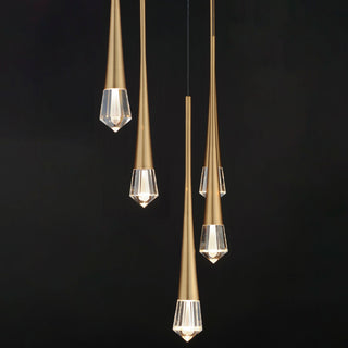 ET2 E24225-122 Pierce 13"W LED Crystal Multi Light Pendant - Black