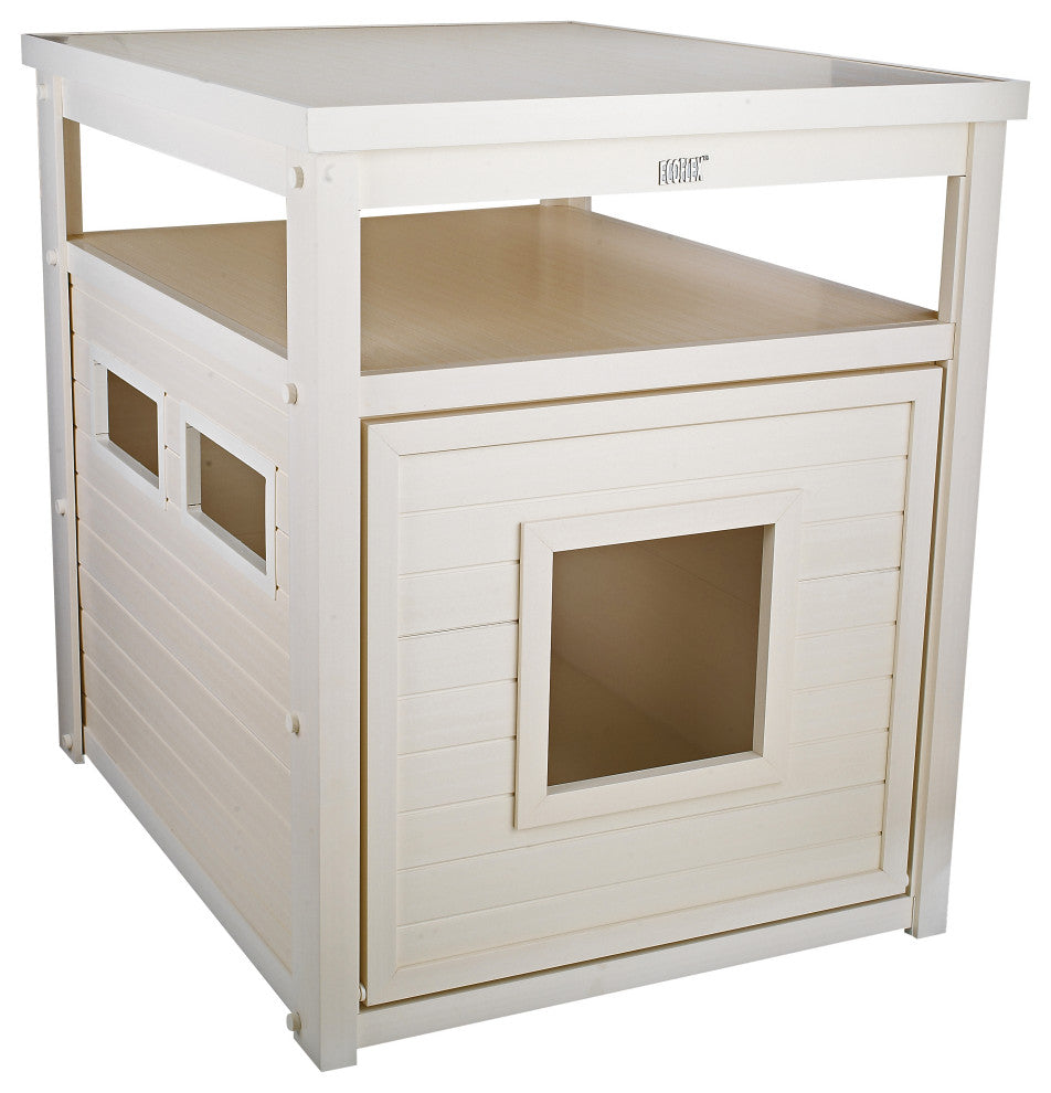 ECOFLEXÂ® Litter Box Cover End Table, Antique White, Jumbo
