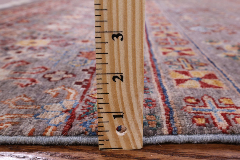 4' 1" X 6' 2" Handmade Super Kazak Khorjin Rug Q10087