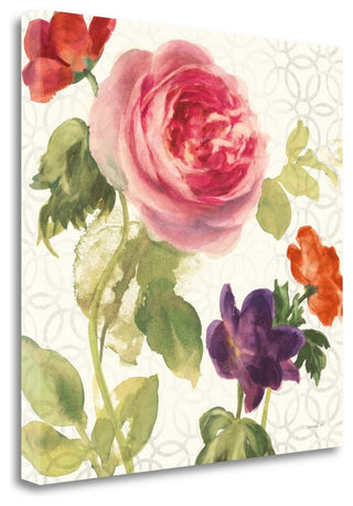 "Watercolor Floral IV" By Danhui Nai, Giclee Print on Gallery Wrap Canvas