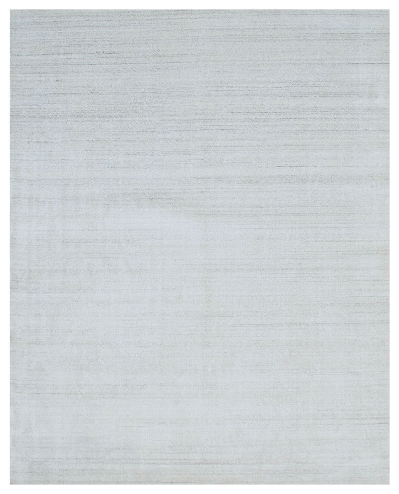 EORC Ivory Handmade Wool and Viscose Urban Rug 8'x10'