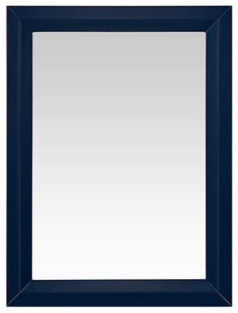 Transitional Framed Mirror, Heritage Blue, 24"