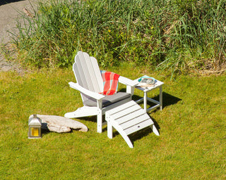 Polywood Long Island Adirondack 3-Piece Set, Aruba