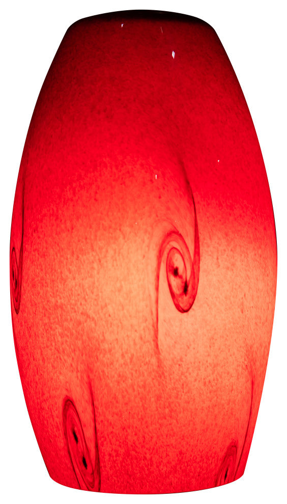 Merlot Pendant Glass Shade, Red Sky