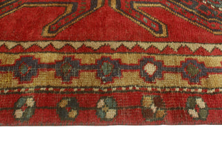 Fine Vintage Distressed Mattie Red/Navy Runner, 3'0 x 9'10