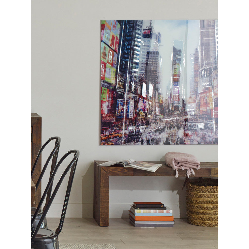 Contemporary Hustle Wall Dcor - Multicolor