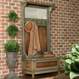Riyo Distressed Hall Tree By Designer Matthew Williams