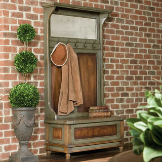 Riyo Distressed Hall Tree By Designer Matthew Williams