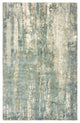 9??X 12??Blue And Gray Abstract Splash Indoor Area Rug