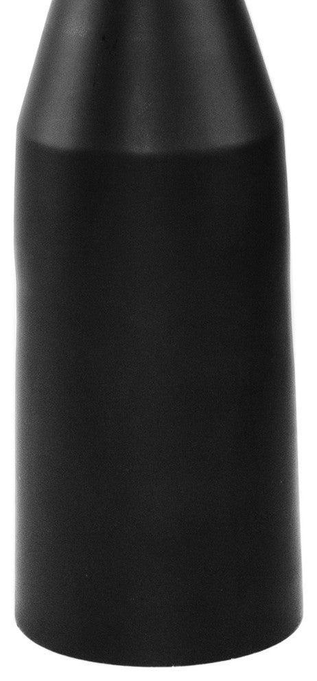 Benzara BM285178 61" Floor Lamp, Round Drum Shade, Aluminum Frame, White, Black