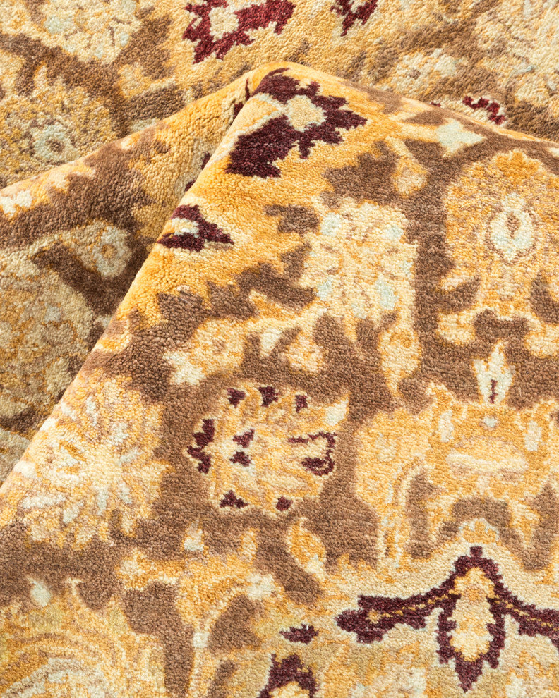 Mary, One-of-a-Kind Hand-Knotted Area Rug Brown, 6'2"x9'1"