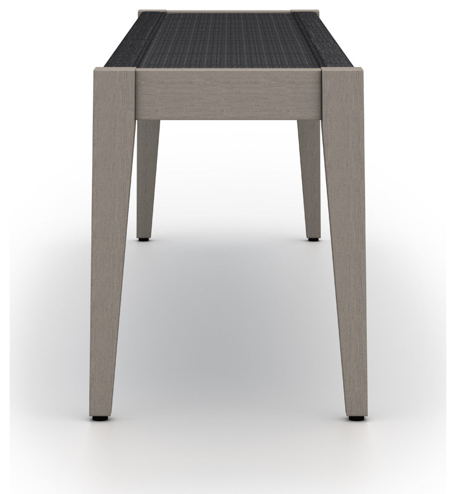Sherwood Outdoor Dining Bench-Grey